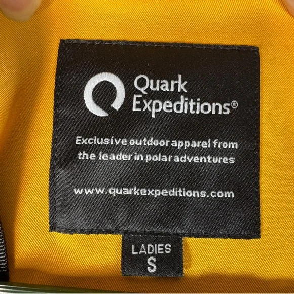 QUARK EXPEDITIONS Yellow Two-Layered Waterproof Parka - Sz Ladies S - Picture 7 of 16